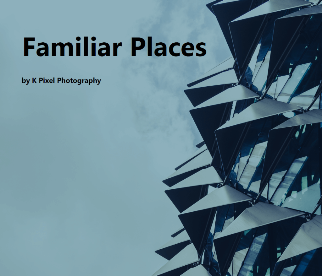 K Pixel Photography Zine Familiar Places