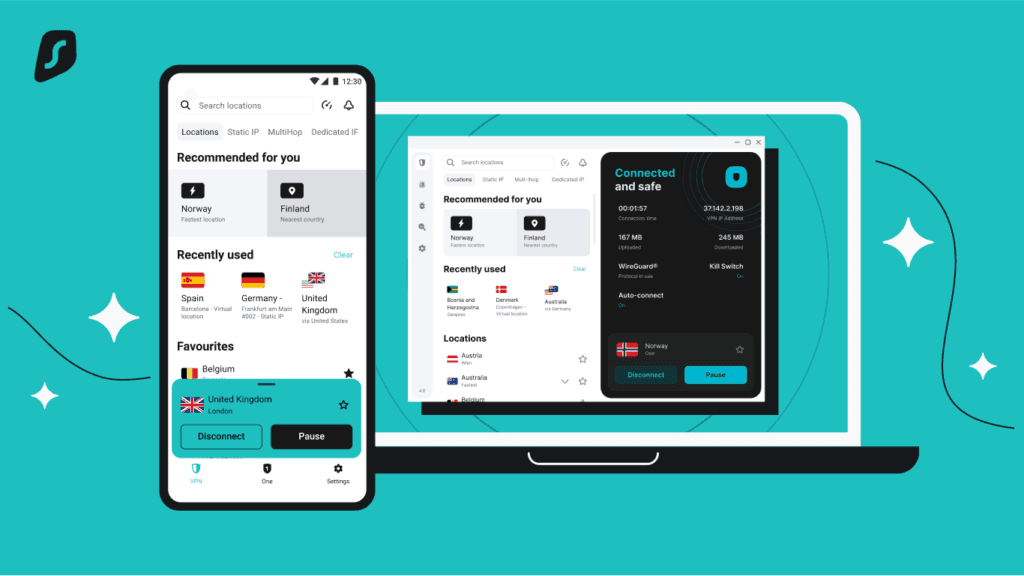 Surfshark Multiplatform Android Windows