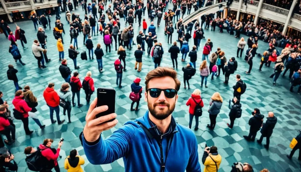 man_standing_background_crowd