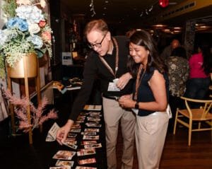 Guests-looking-at-display